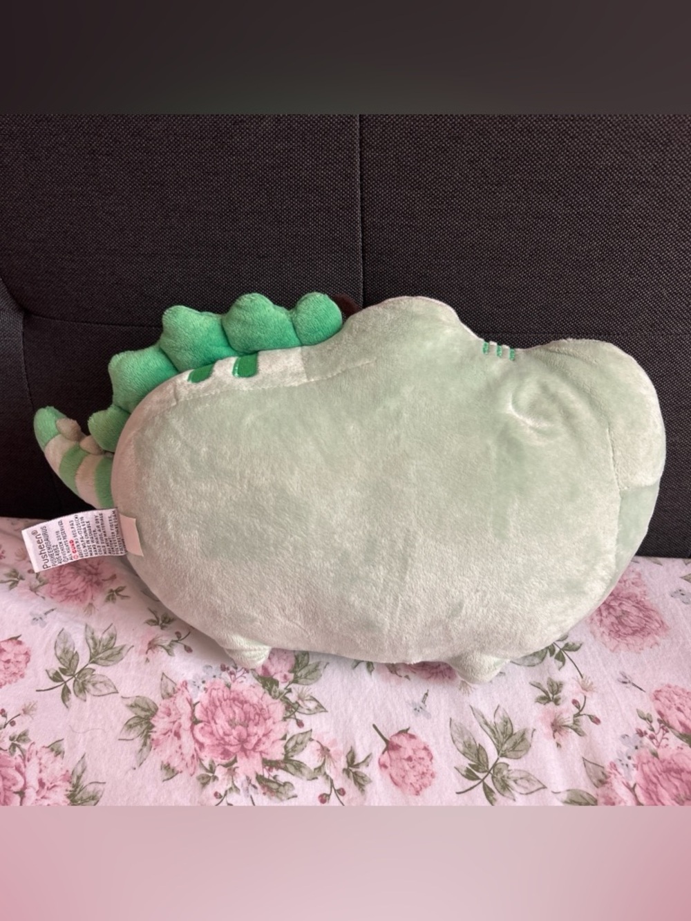 Pusheen Mint Green Dinosaur Plush Pillow - Picture 3 of 7